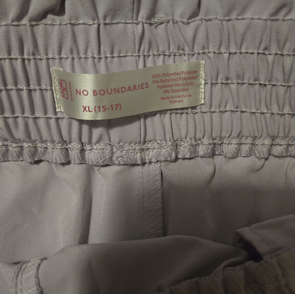 2-Pack Juniors Shorts Bundle – No Boundaries Black + Lilac Smocked Waist Shorts - Picture 6 of 7